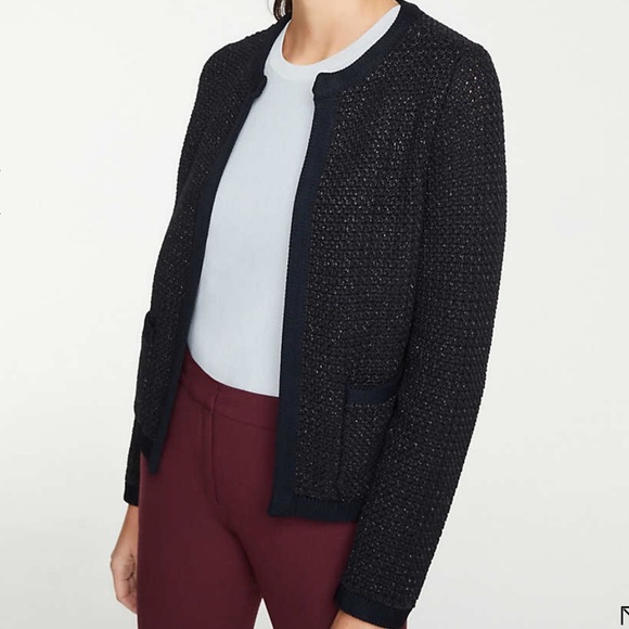 Ann Taylor Jackets & Blazers - Ann Taylor knitted jacket with pocket XXS